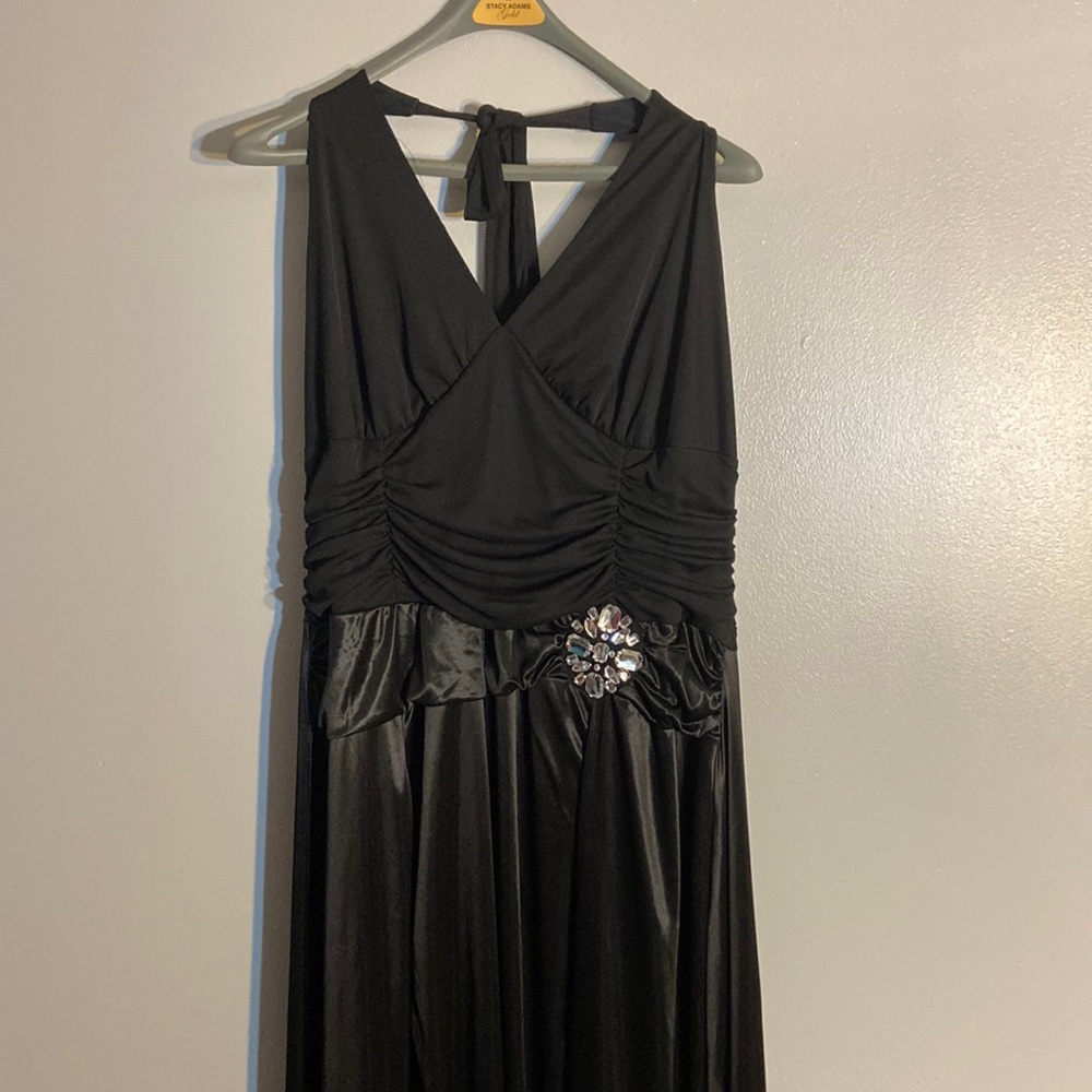 Torrid backless, black gown